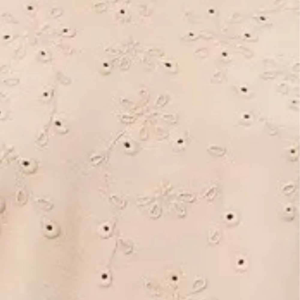 NWT LOFT (size 14) Light Brown Sugar Embroidered Sweatshirt - Picture 2 of 2